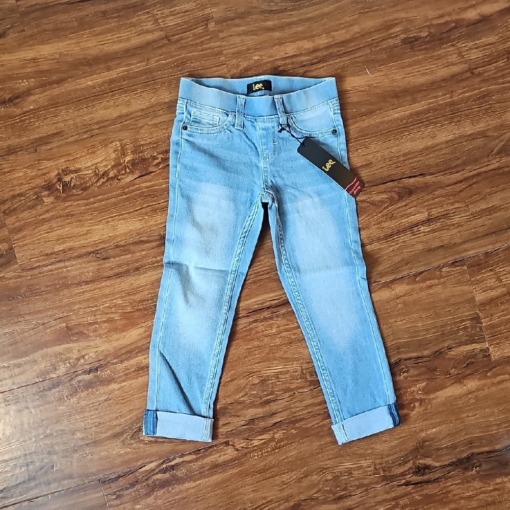 NWT Lee Girls Light Wash Skinny Jeans Size 6